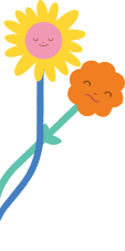 Mindseed Flowers Mascot Left