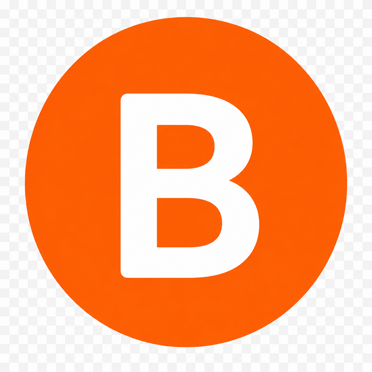 B logo
