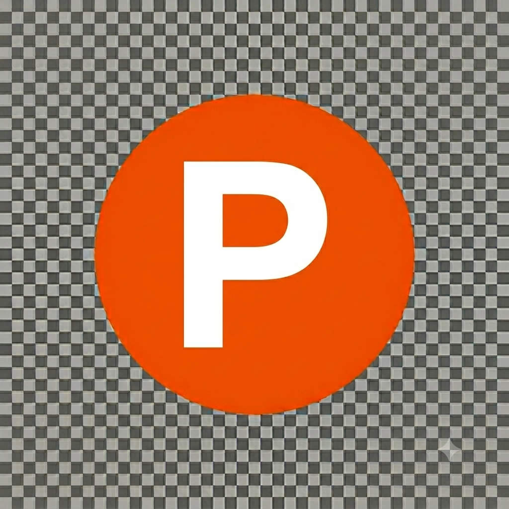 P logo