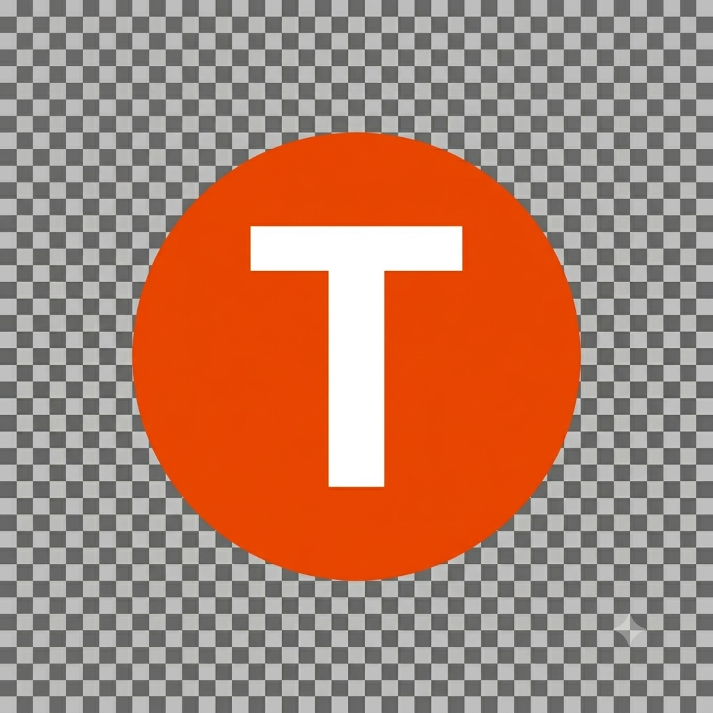 T logo